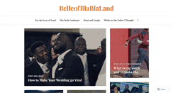 Desktop Screenshot of belleofblablaland.com